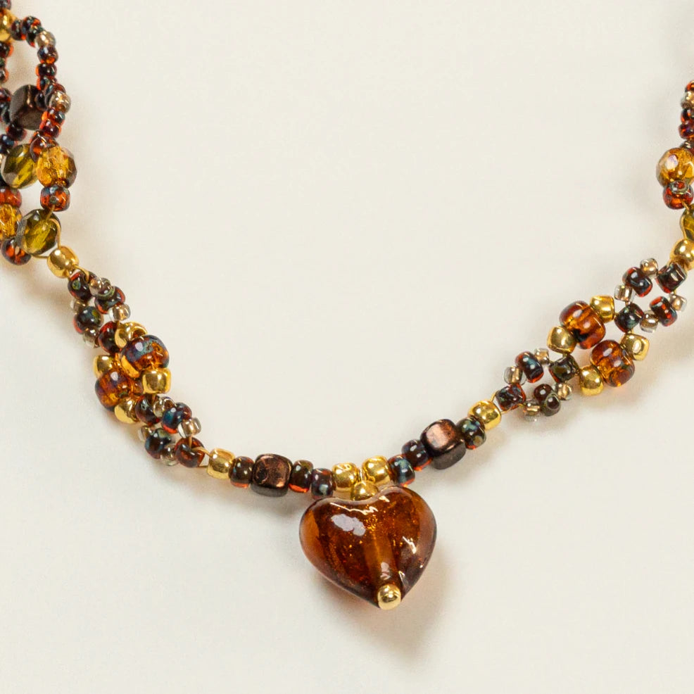 Geflochtene hartvormige choker