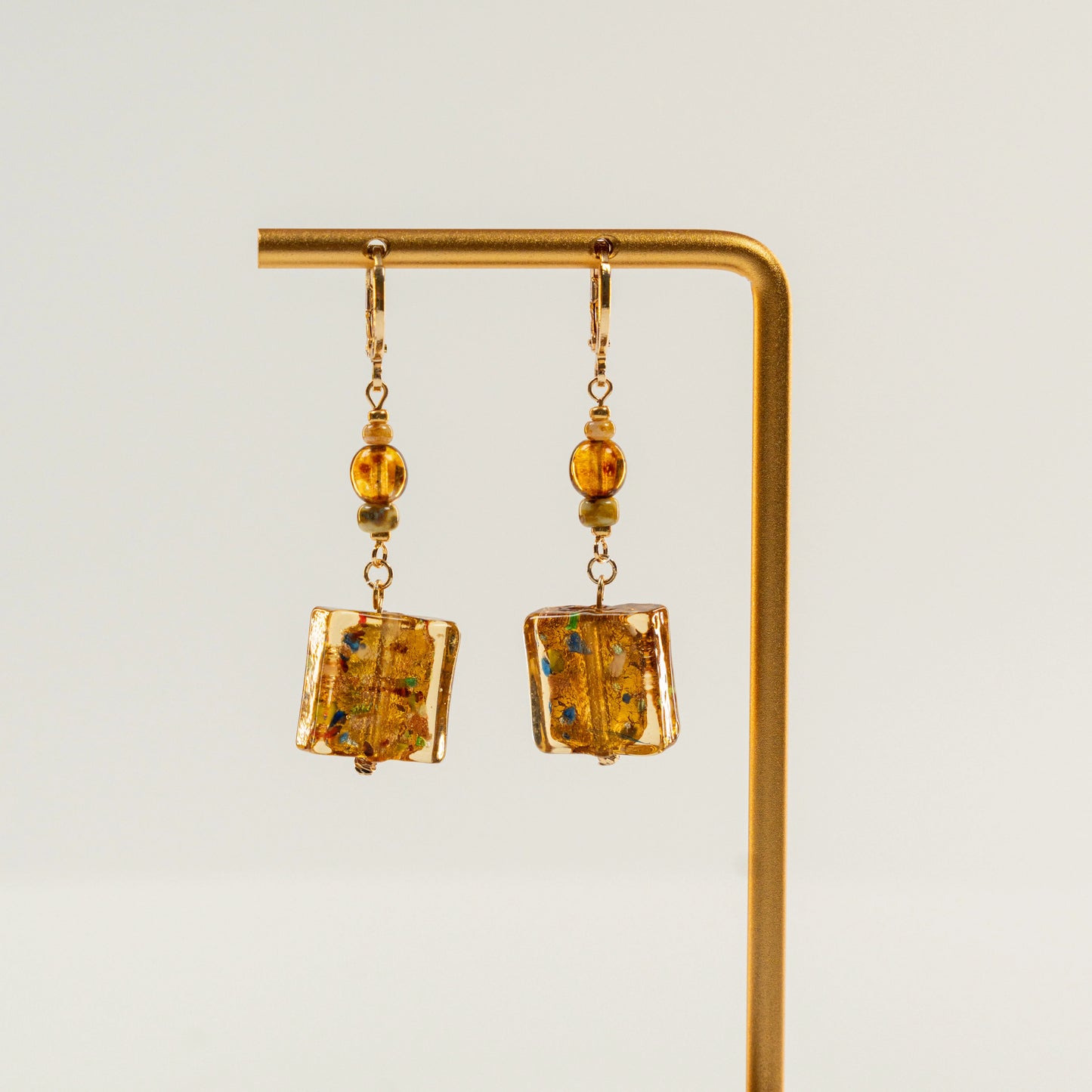 Kraaltjes oorbellen van lampenglas