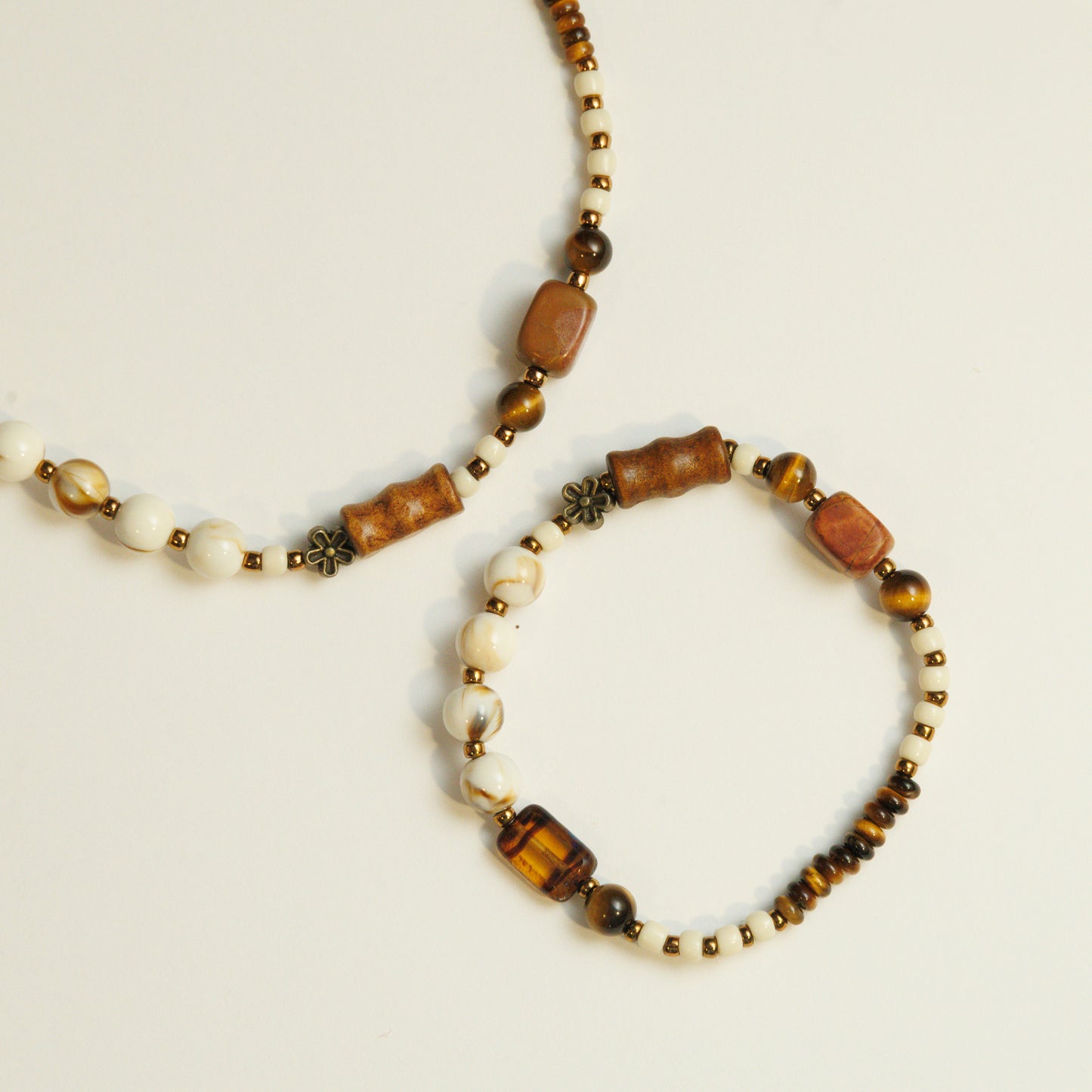 Handmade Wooden Beaded Necklace
