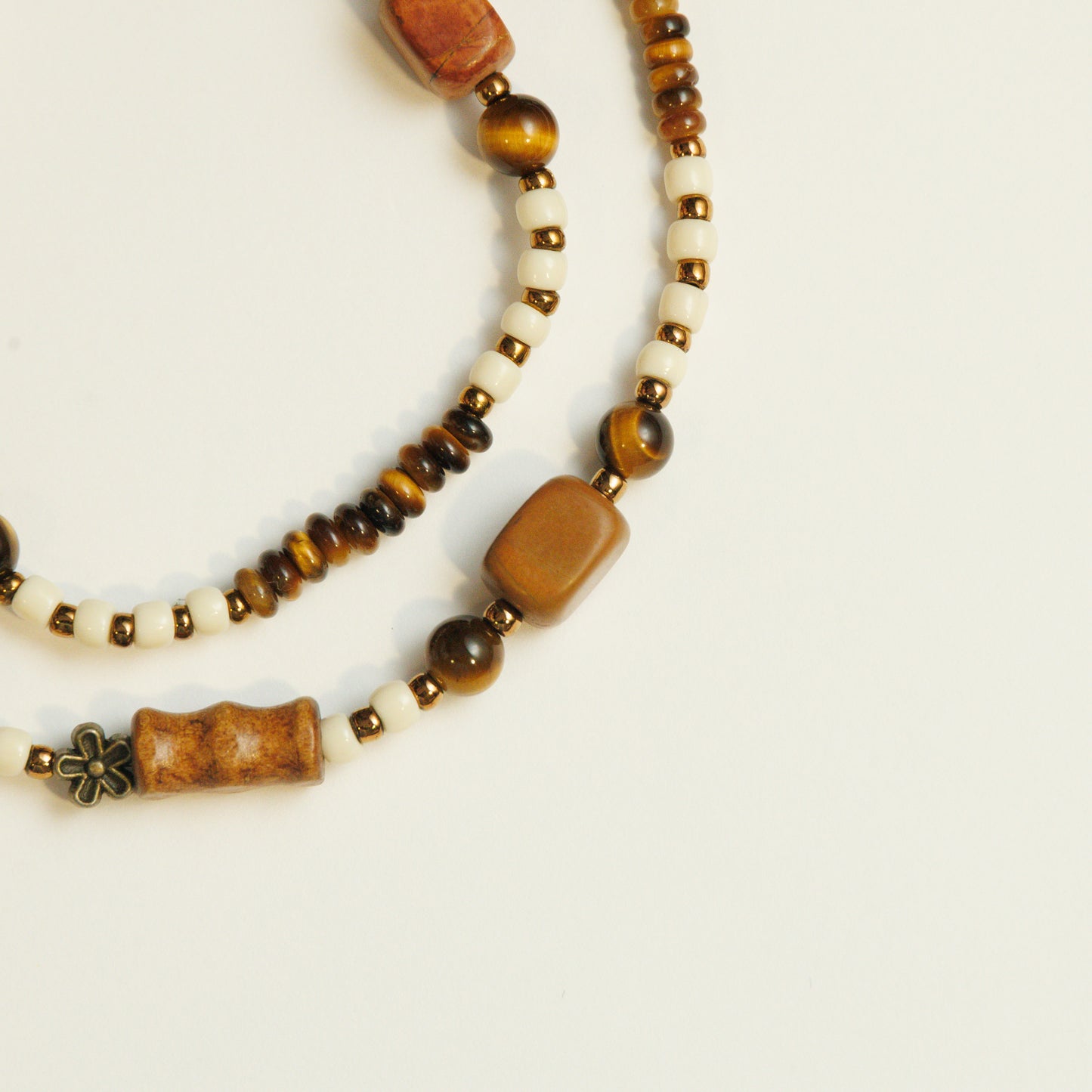 Handmade Wooden Beaded Necklace