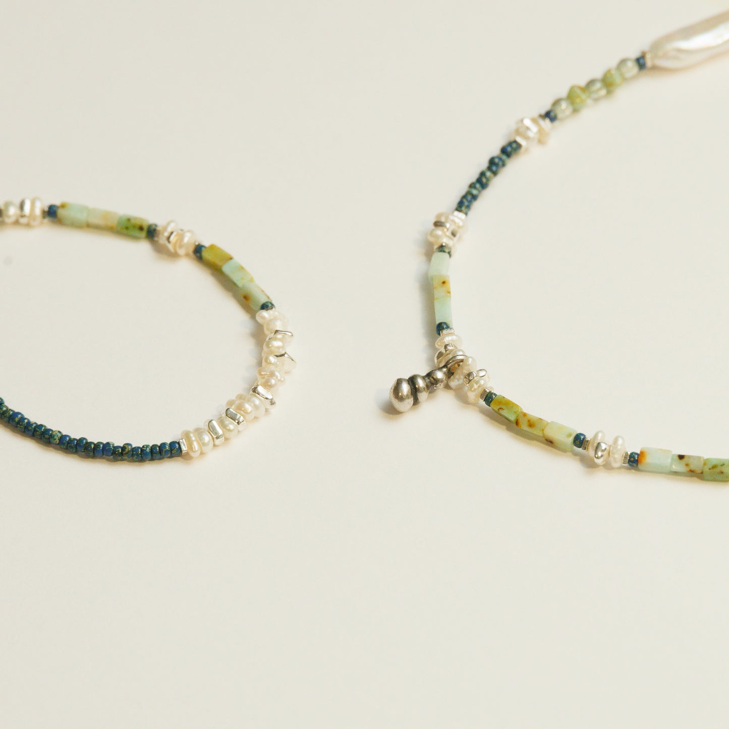 Handmade Pearl Czech Beaded Bracelet