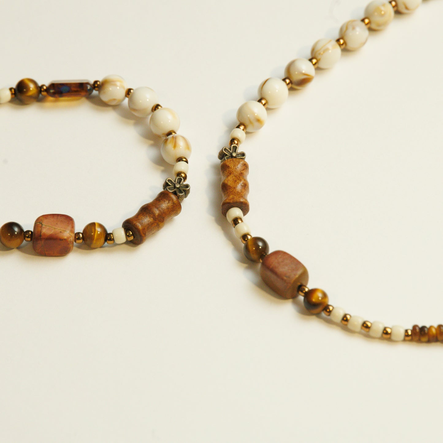 Handmade Wooden Beaded Necklace