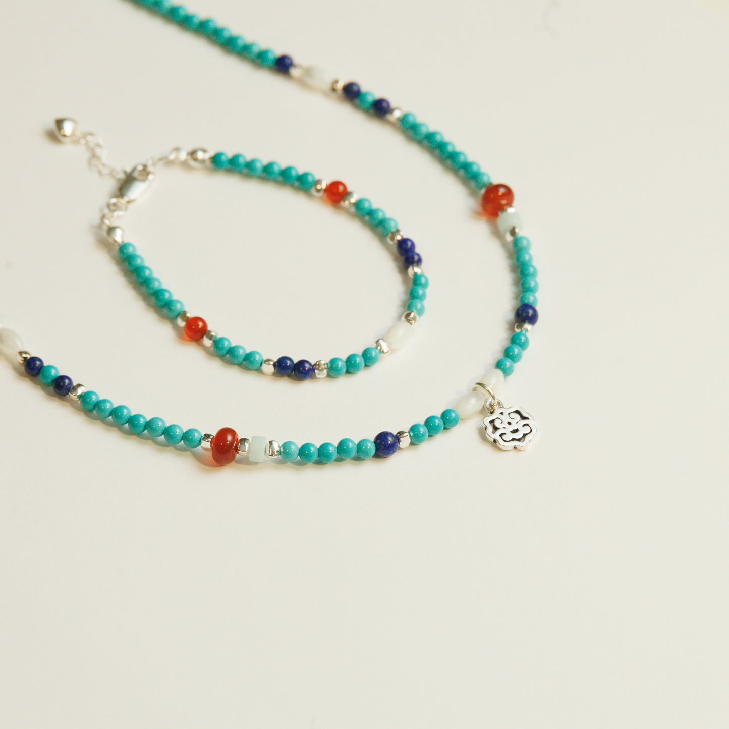 Handgemaakte Turkoois Lapis Lazuli Armband