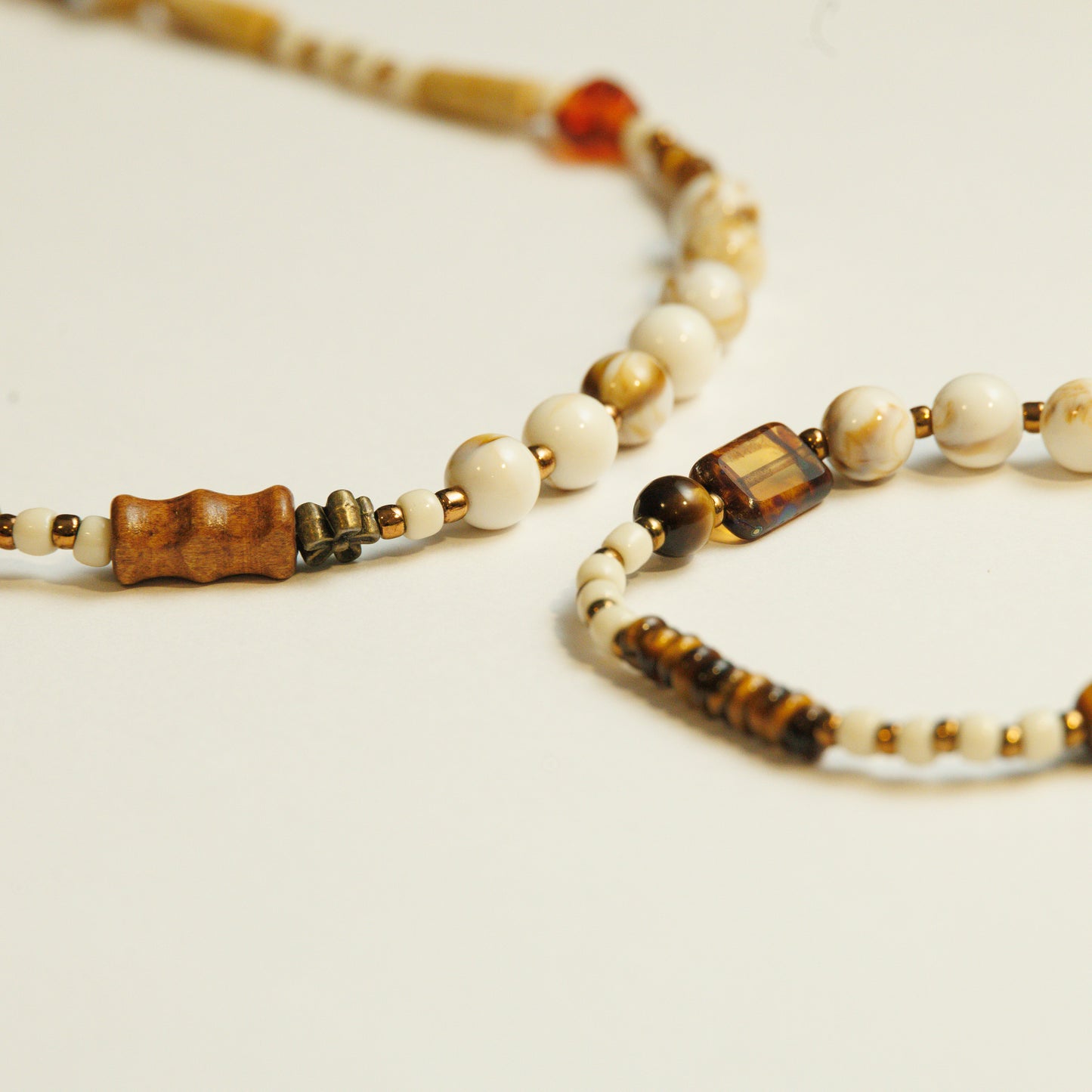 Handmade Wooden Beaded Necklace
