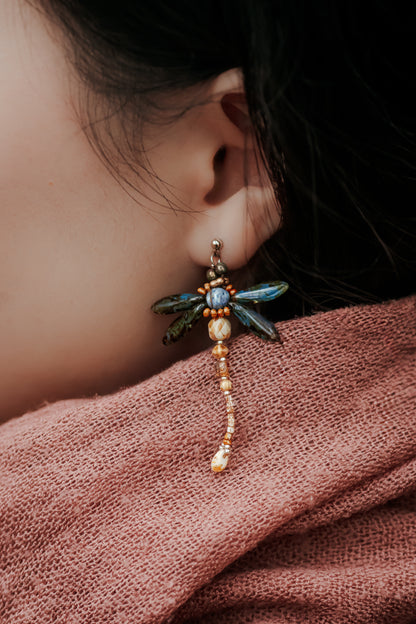 Handgemaakte Kralen Weeftechniek Libelle Oorbellen