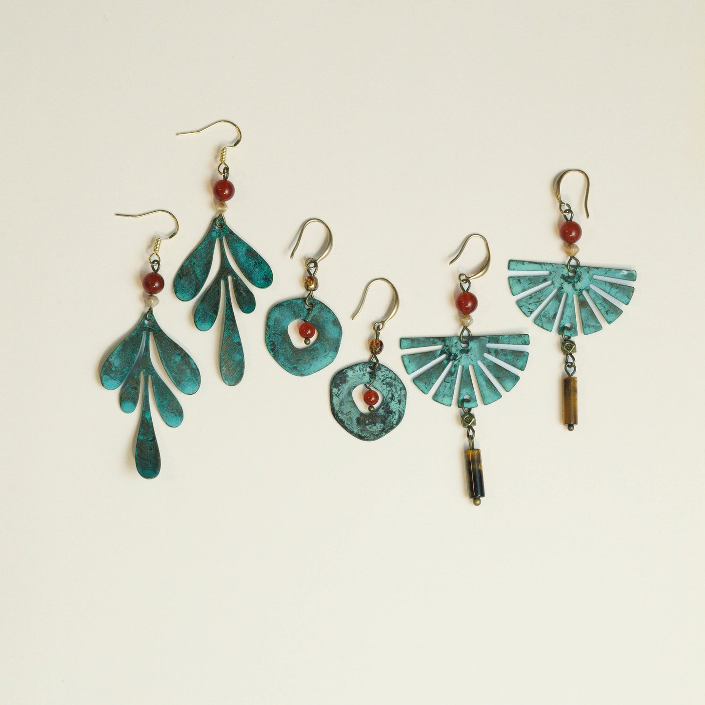 Handmade Oxidized Bronze Earrings