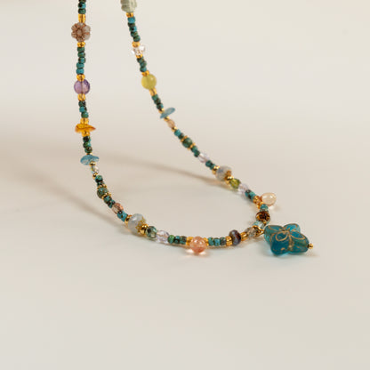 Kralenketting met klavertjevierkralen