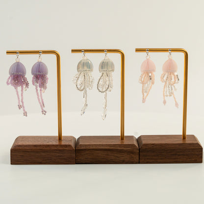 Kraaltjes oorbellen in de vorm van een kwal