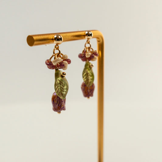 Kraaltjes oorbellen in tulpvorm