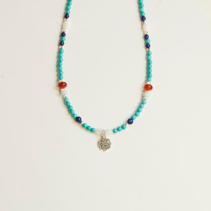 Handmade Turquoise Lapis Lazuli Necklace