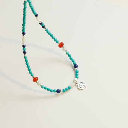 Handmade Turquoise Lapis Lazuli Necklace