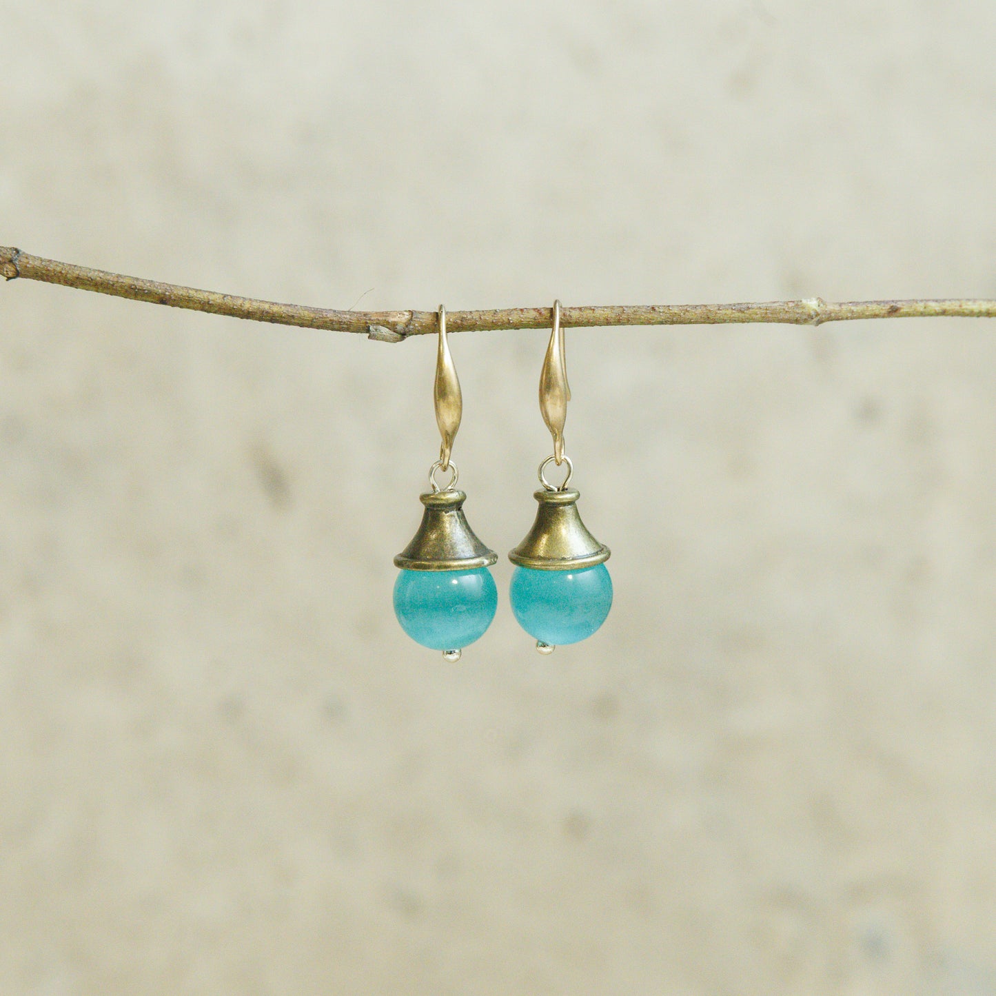 Handmade Chrysoberyl Lantern Earrings