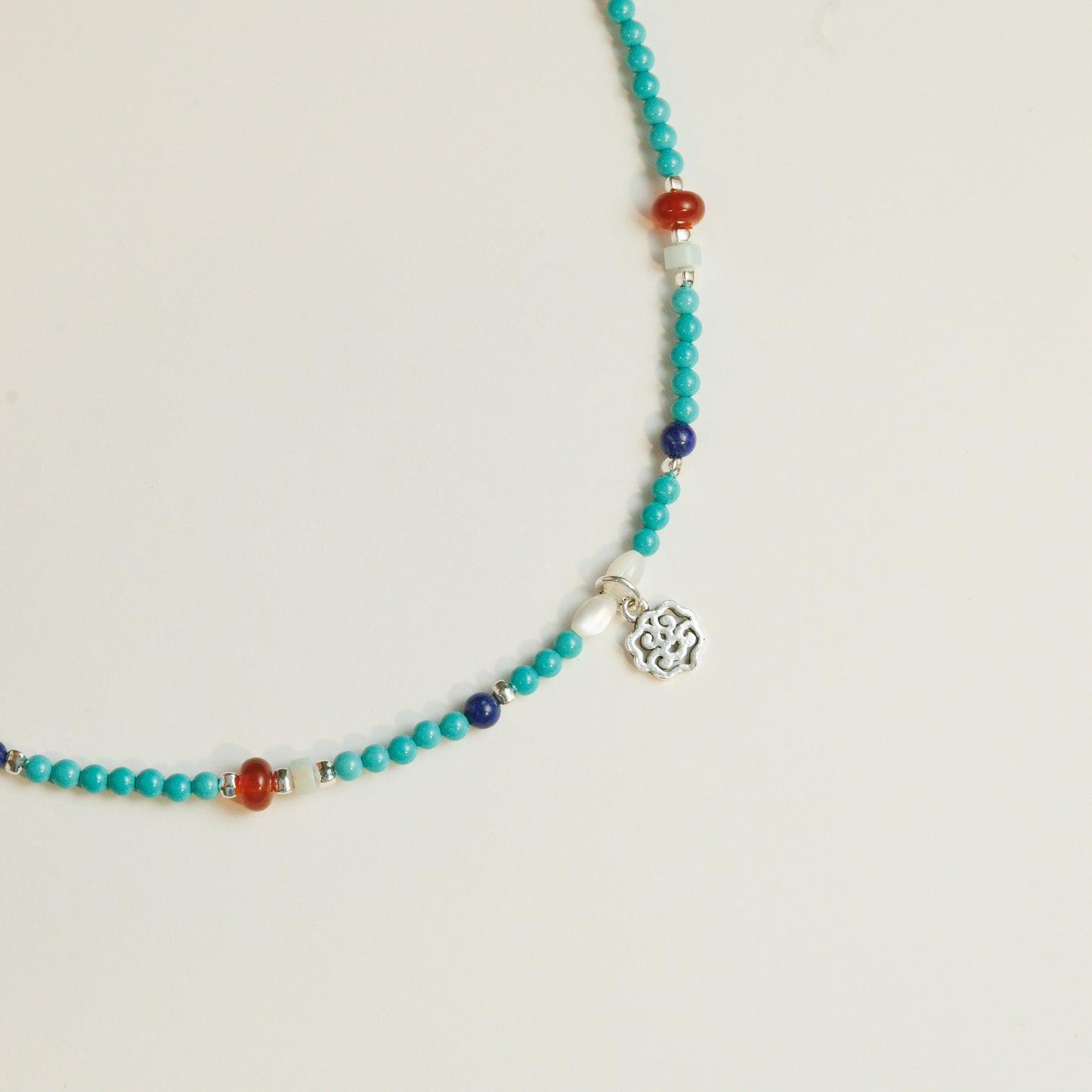 Handmade Turquoise Lapis Lazuli Necklace