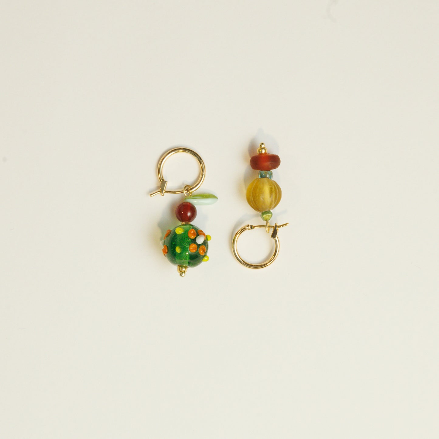 Handmade Nepalese Glass Bead Earrings