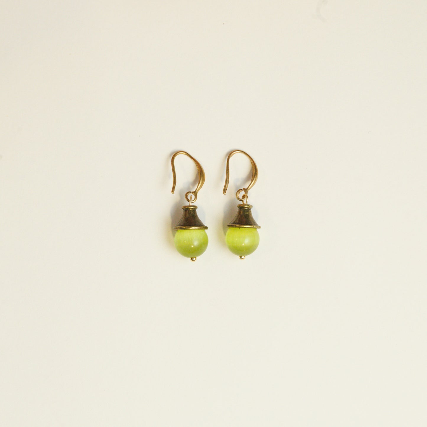 Handmade Chrysoberyl Lantern Earrings