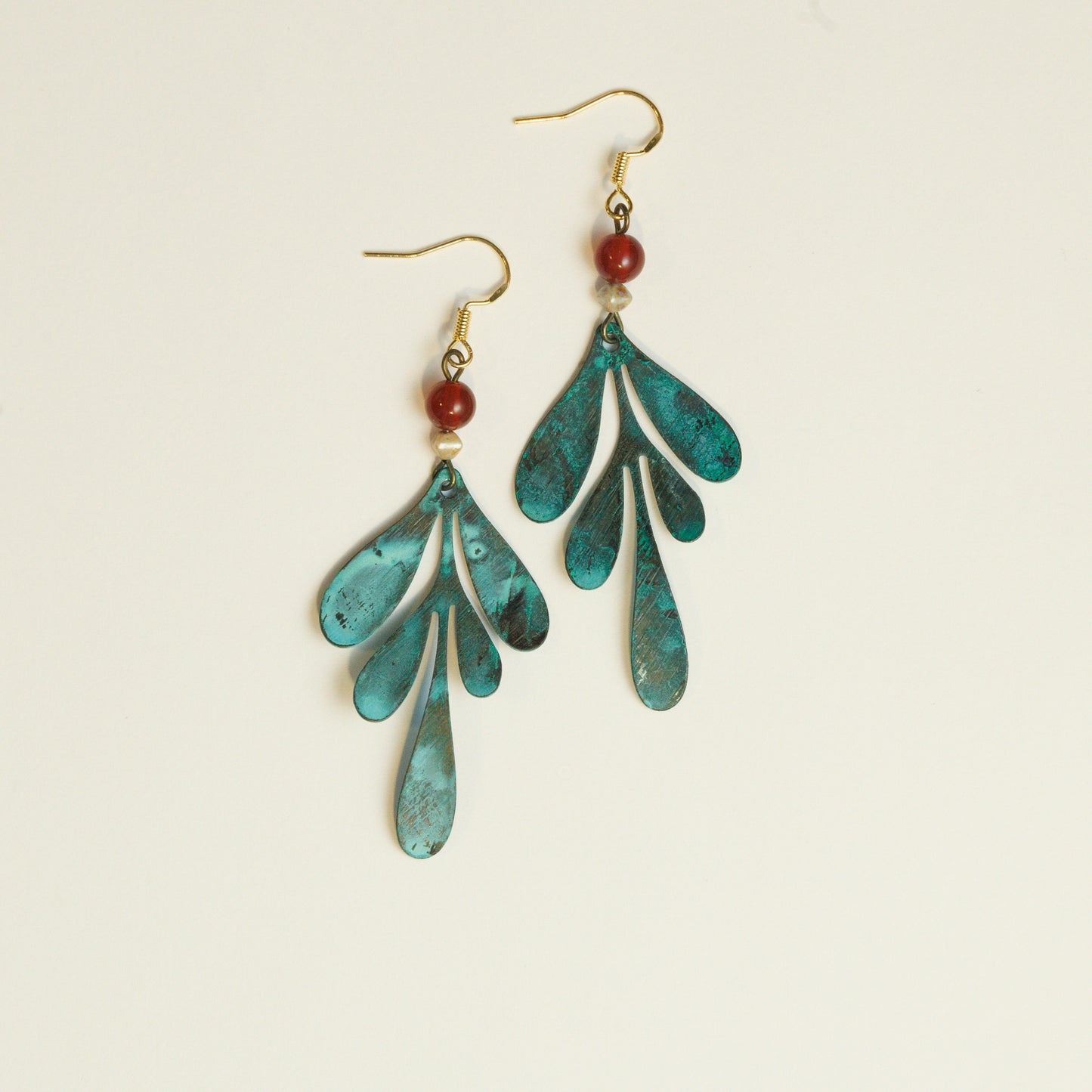 Handmade Oxidized Bronze Earrings