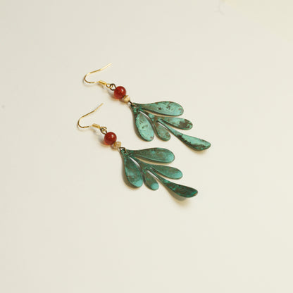 Handmade Oxidized Bronze Earrings