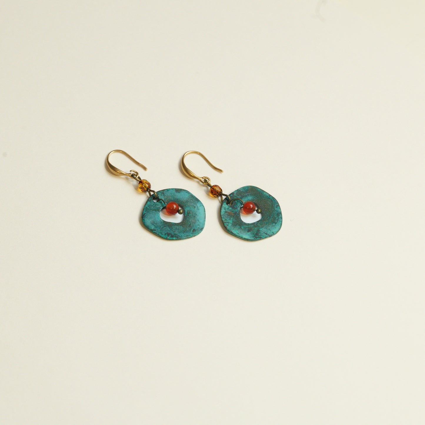 Handmade Oxidized Bronze Earrings