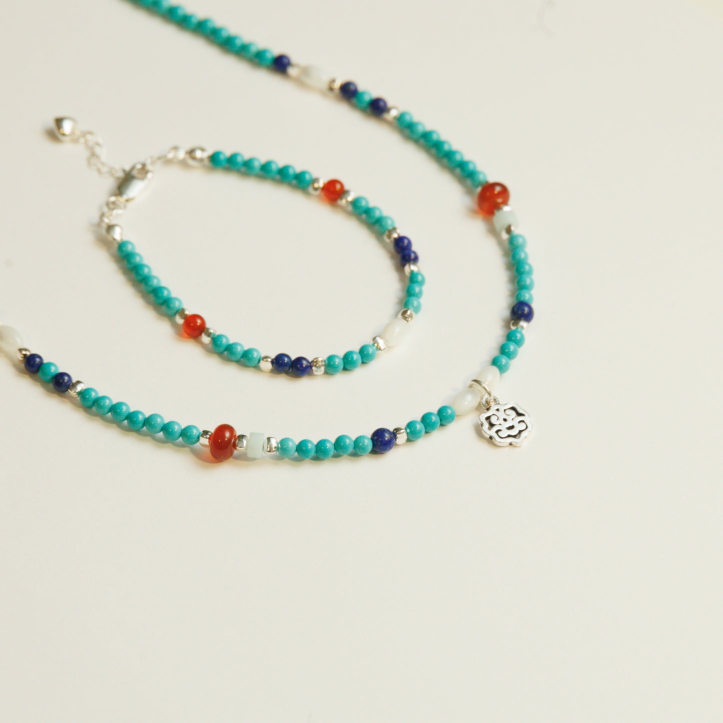 Handmade Turquoise Lapis Lazuli Necklace