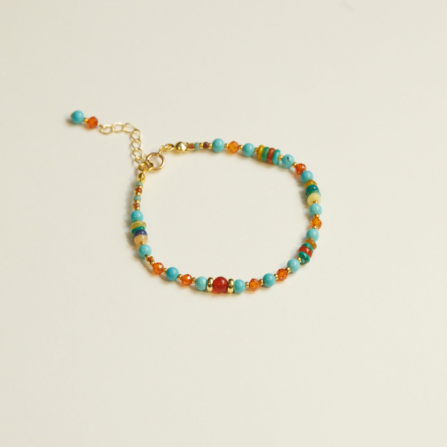 Handmade Turquoise Zirconia Bracelet