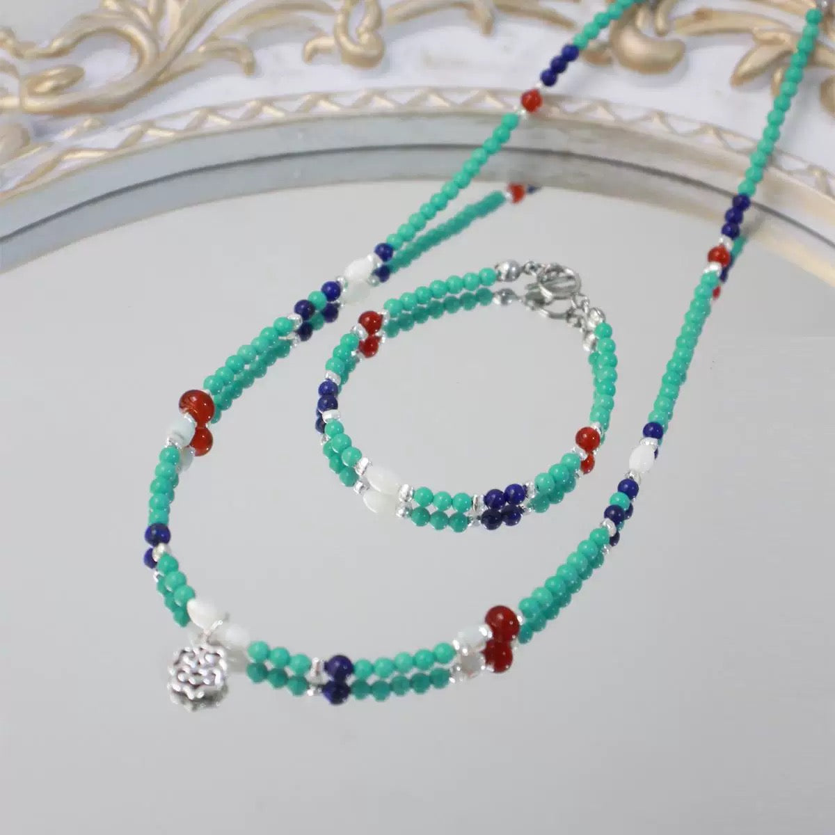 Turquoise Necklace and Bracelet